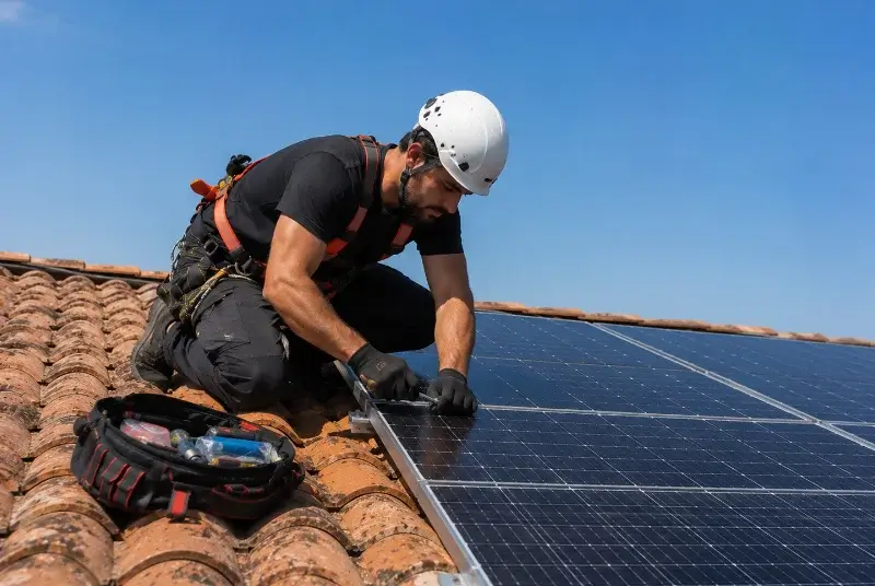 Maintenance et monitoring de panneaux solaires à Montfrin